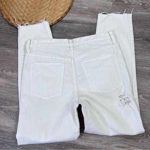 Free people Lacey stilt cream distressed jeans ankle - Picture 6 of 9